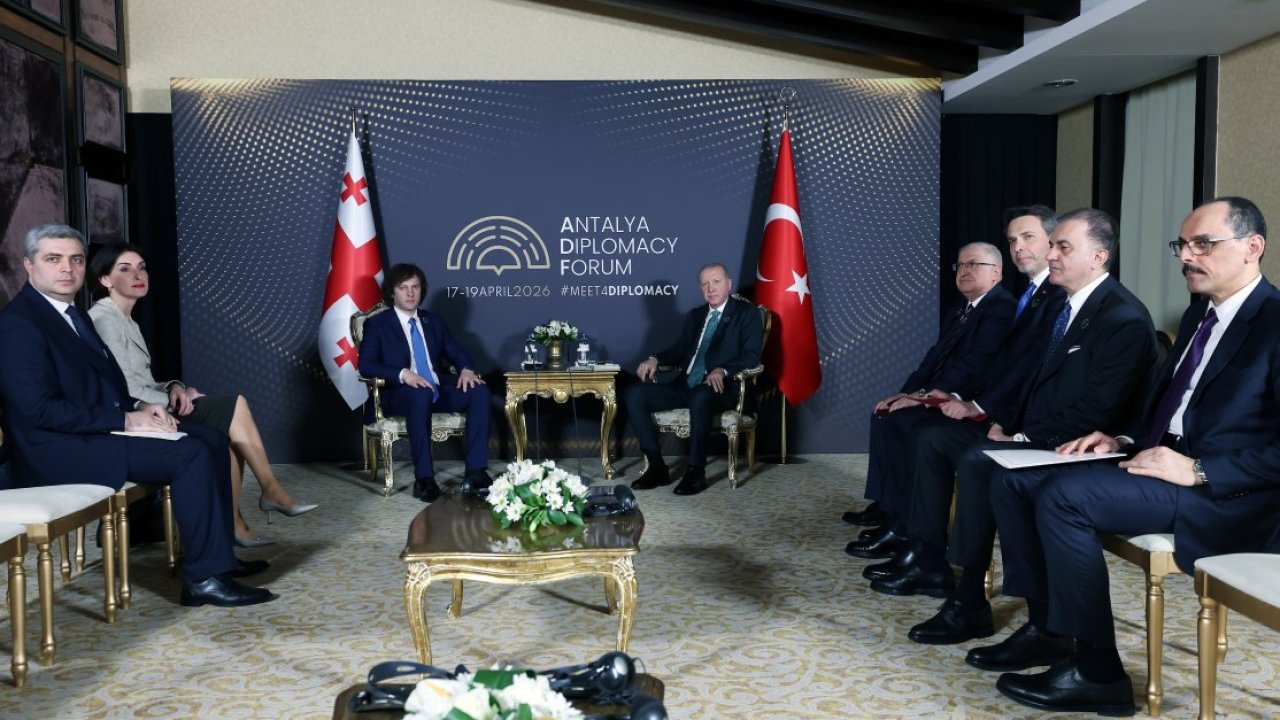 Cumhurbaşkanı Erdoğan, Gürcistan Başbakanı Kobakhidze ile bir araya geldi