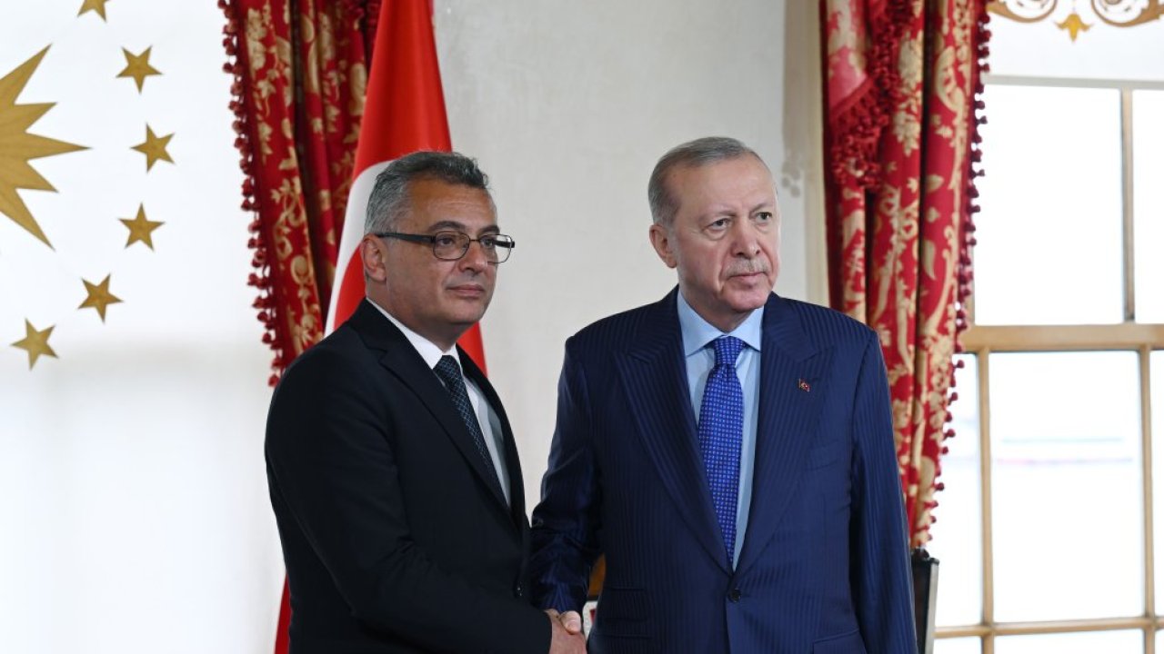 Cumhurbaşkanı Erdoğan, KKTC Cumhurbaşkanı Erhürman ile görüştü