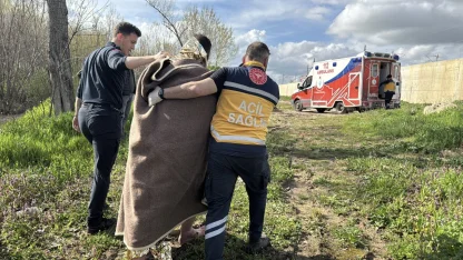 Edirne'de Tunca Nehri'ne düşen kişi kurtarıldı
