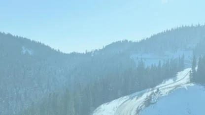 Ilgaz Dağı kar yağışı altında ziyaretçi akınına uğruyor