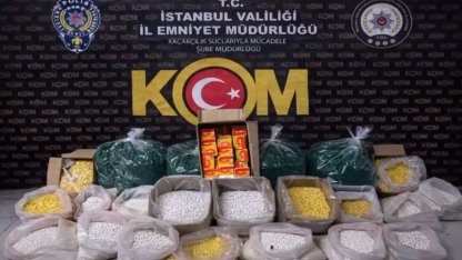 İstanbul'da 1,5 milyon sahte hap ele geçirildi