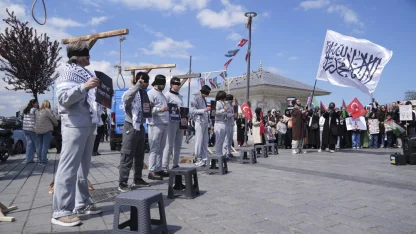 İstanbul'da İsrail'in Filistinli esirleri hedef alan "idam yasası"nı durdurun çağrısı