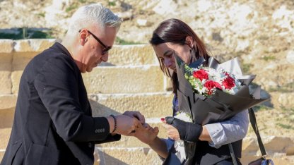 Kastamonu'da yaklaşık 2 bin yıllık antik tiyatroda evlilik teklifi