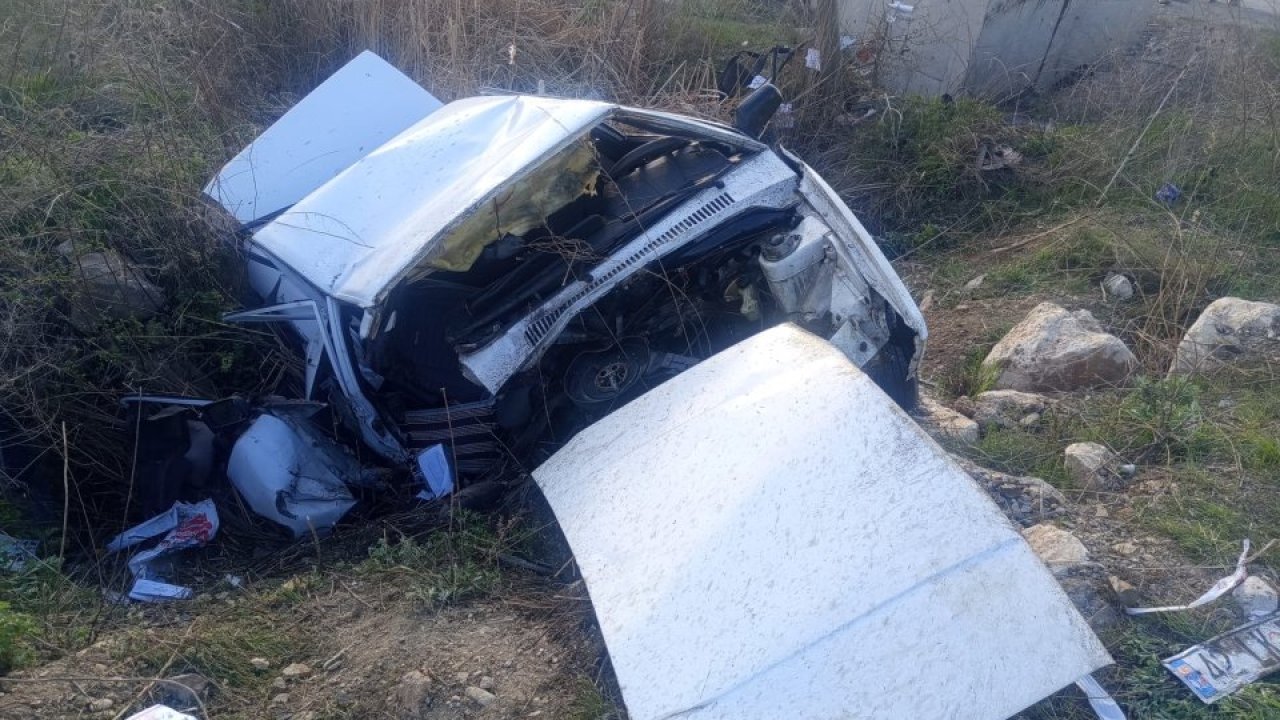 Konya'da devrilen otomobildeki 1 kişi öldü, 1 kişi yaralandı
