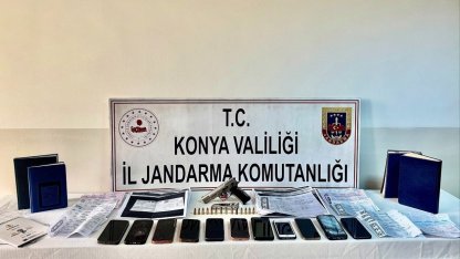 Konya'da tefecilik operasyonunda 12 zanlı yakalandı
