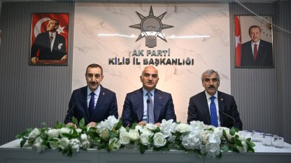 Kültür ve Turizm Bakanı Ersoy, partisinin Kilis İl Başkanlığı'nı ziyaret etti: