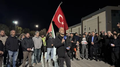 Malatya'da, İsrail'in Filistinli esirlere yönelik "idam yasası" protesto edildi