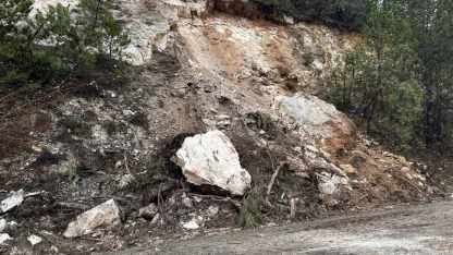 Mengen'de sağanak heyelana neden oldu