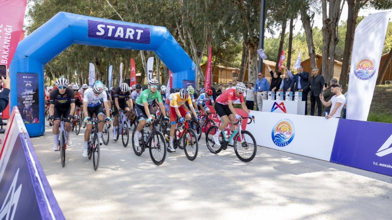 Mersin Uluslararası Bisiklet Turu'nun Tarsus-Çamlıyayla-Toroslar etabı tamamlandı