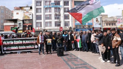 Mescid-i Aksa'nın kapalı tutulması ve İsrail'in çıkardığı idam yasası Kilis'te protesto edildi