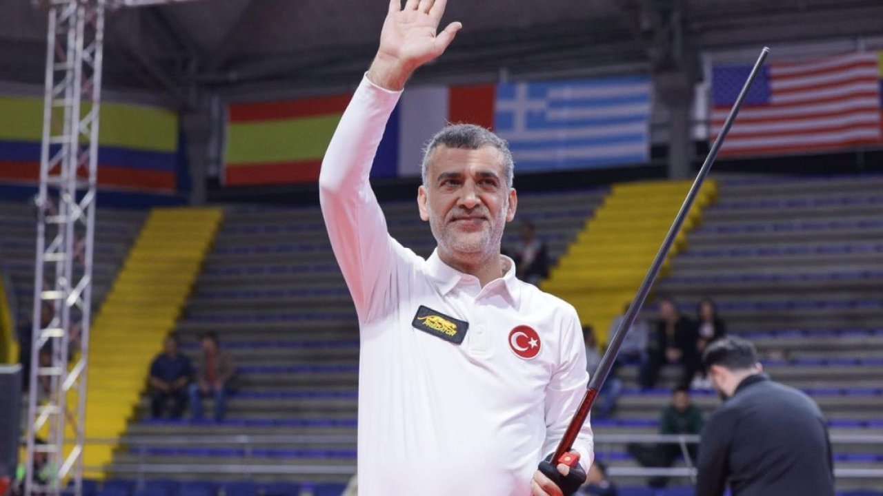 Milli bilardocu Tayfun Taşdemir, Kolombiya'da bronz madalya kazandı