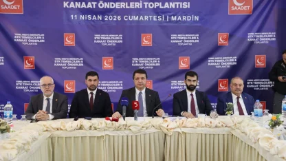 Saadet Partisi Genel Başkanı Arıkan, Mardin'de düzenlenen toplantıya katıldı 