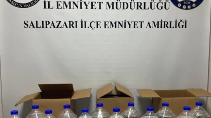 Samsun'da 60 litre etil alkol ele geçirildi