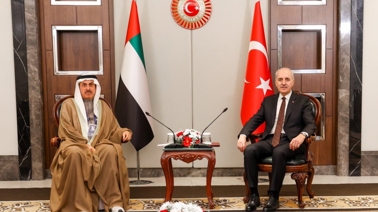 TBMM Başkanı Kurtulmuş, BAE Federal Ulusal Konseyi Başkanı Ghobash ile görüştü