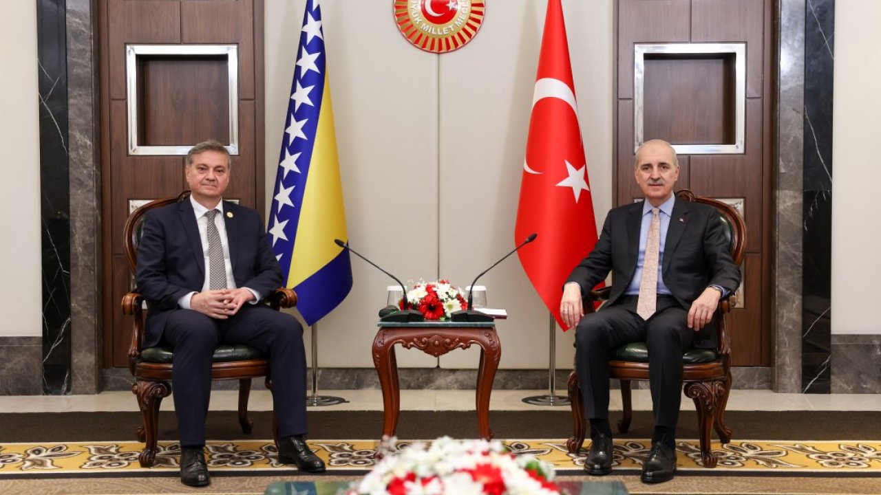 TBMM Başkanı Kurtulmuş, Bosna Hersek Temsilciler Meclisi Birinci Başkanvekili Zvizdic ile görüştü