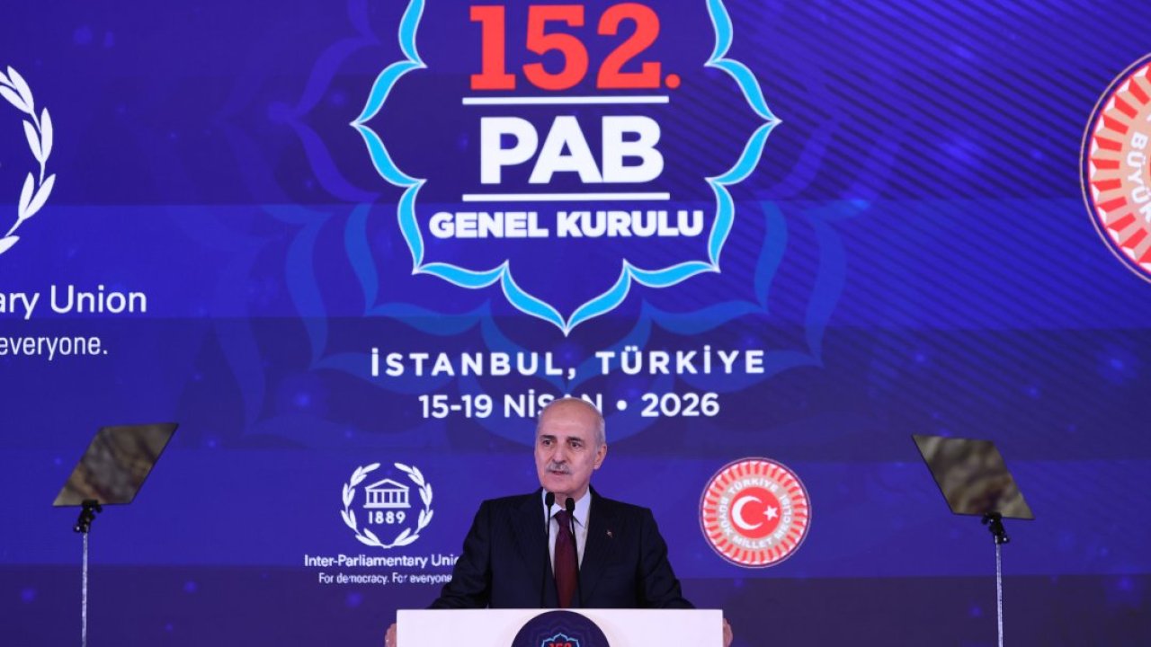 TBMM Başkanı Kurtulmuş, Cumhurbaşkanı Erdoğan'ın PAB Genel Kurulu onuruna verdiği akşam yemeğinde konuştu:
