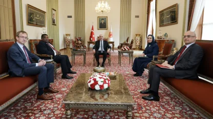 TBMM Başkanı Kurtulmuş, PAB Genel Sekreteri Chungong'u Meclis'te kabul etti