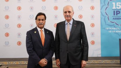 TBMM Başkanı Kurtulmuş, Pakistan Ulusal Meclisi Başkanı Sadık ile görüştü