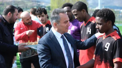 Tokat'ta Şehitlere Rahmet Filistin'e Destek Liseler Arası Futbol Turnuvası başladı