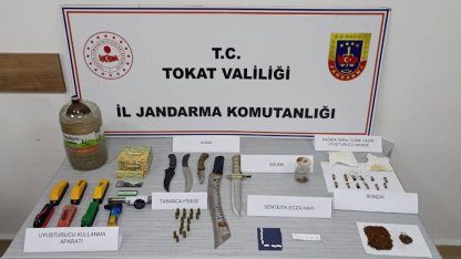 Tokat'ta uyuşturucu operasyonunda 4 zanlı yakalandı 