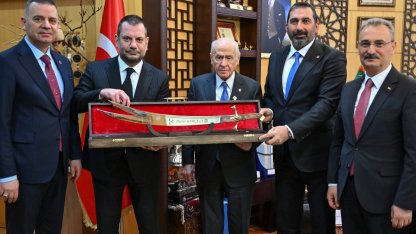 Trabzonspor Kulübü Başkanı Doğan, MHP Genel Başkanı Bahçeli'yi ziyaret etti