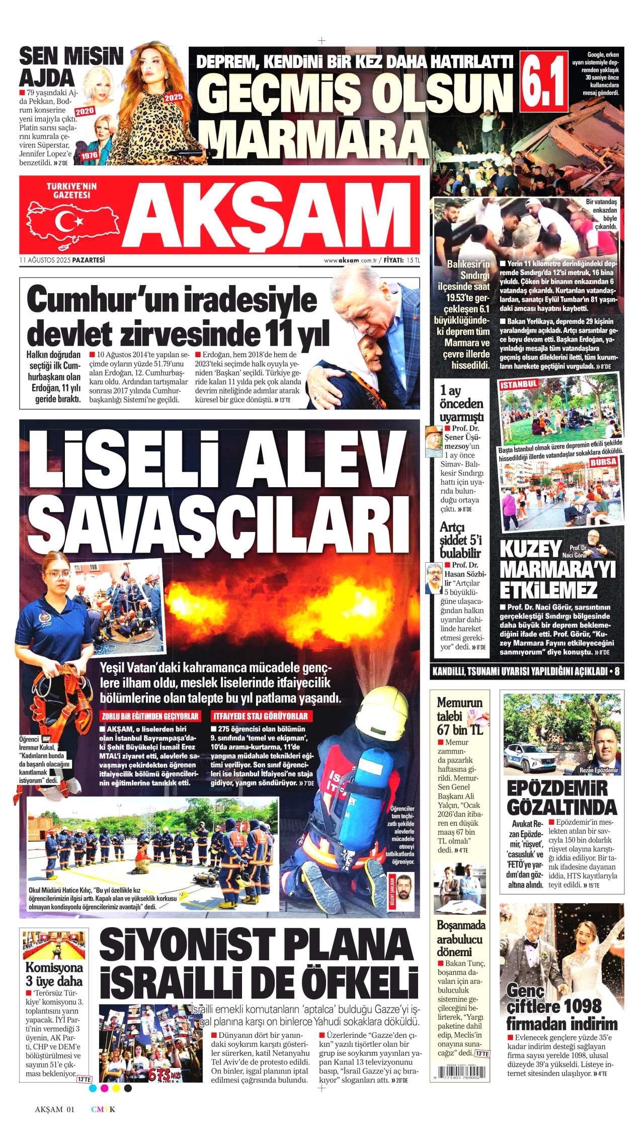 AKŞAM Gazete Manşeti