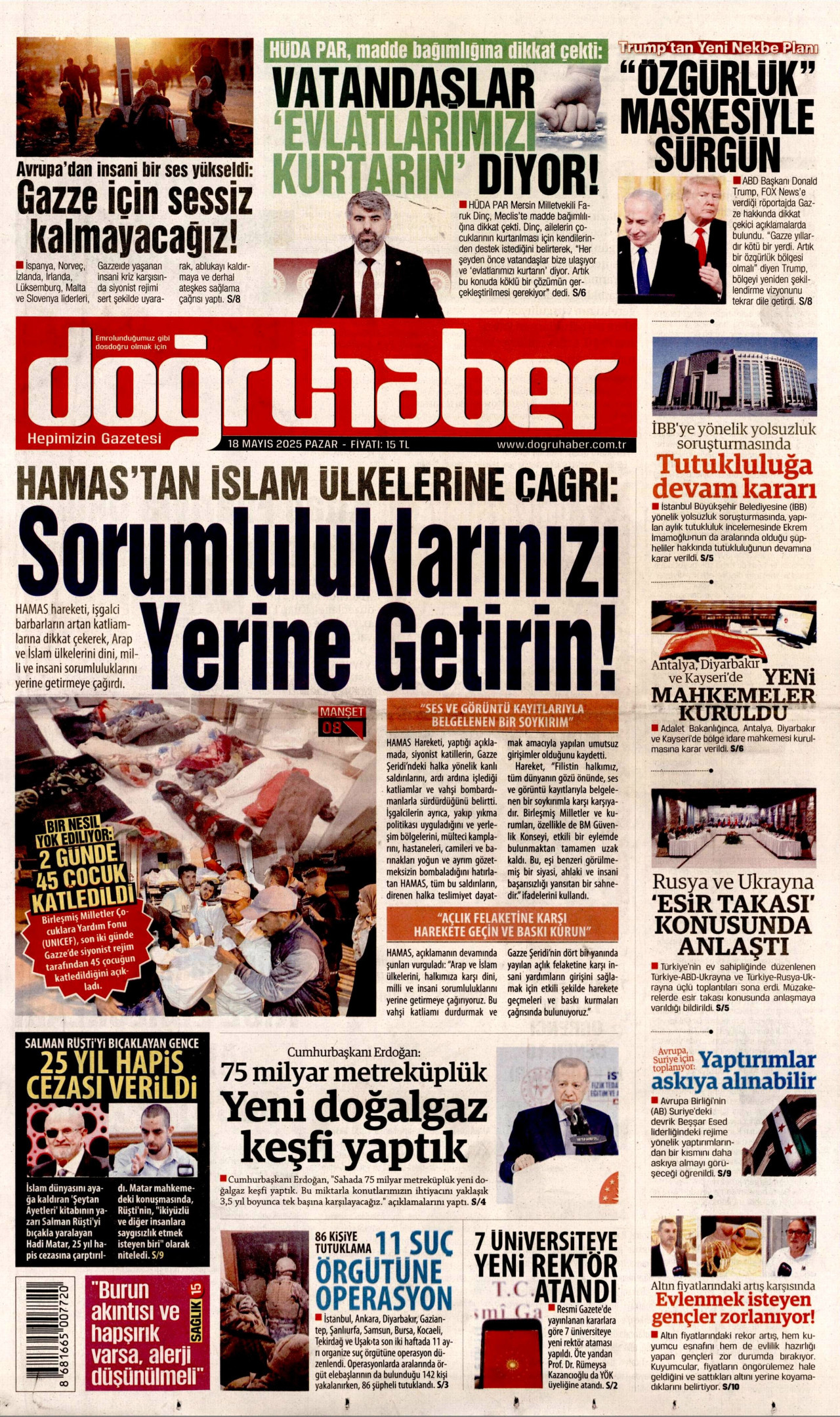 DOĞRU HABER Gazete Manşeti