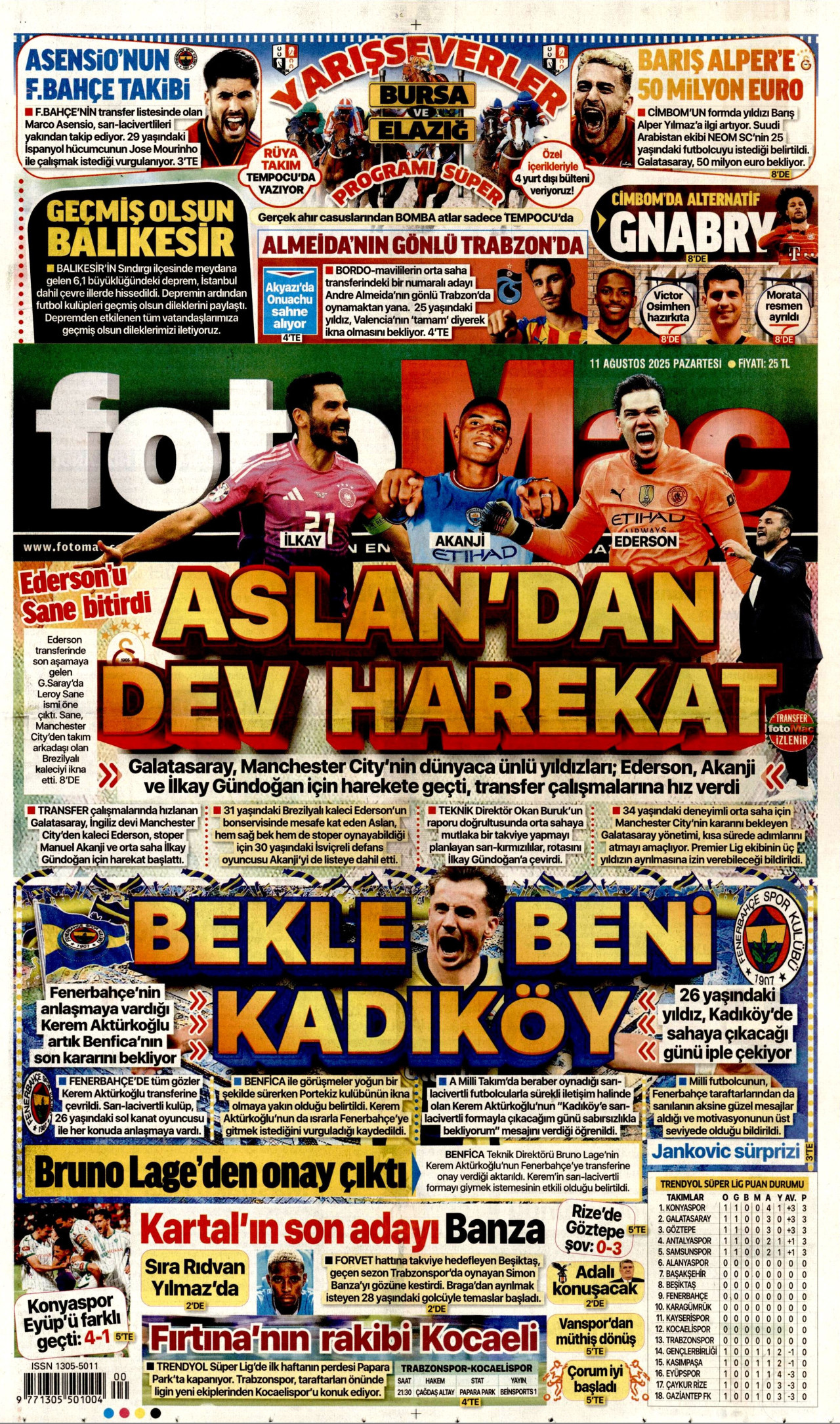 FOTOMAÇ Gazete Manşeti