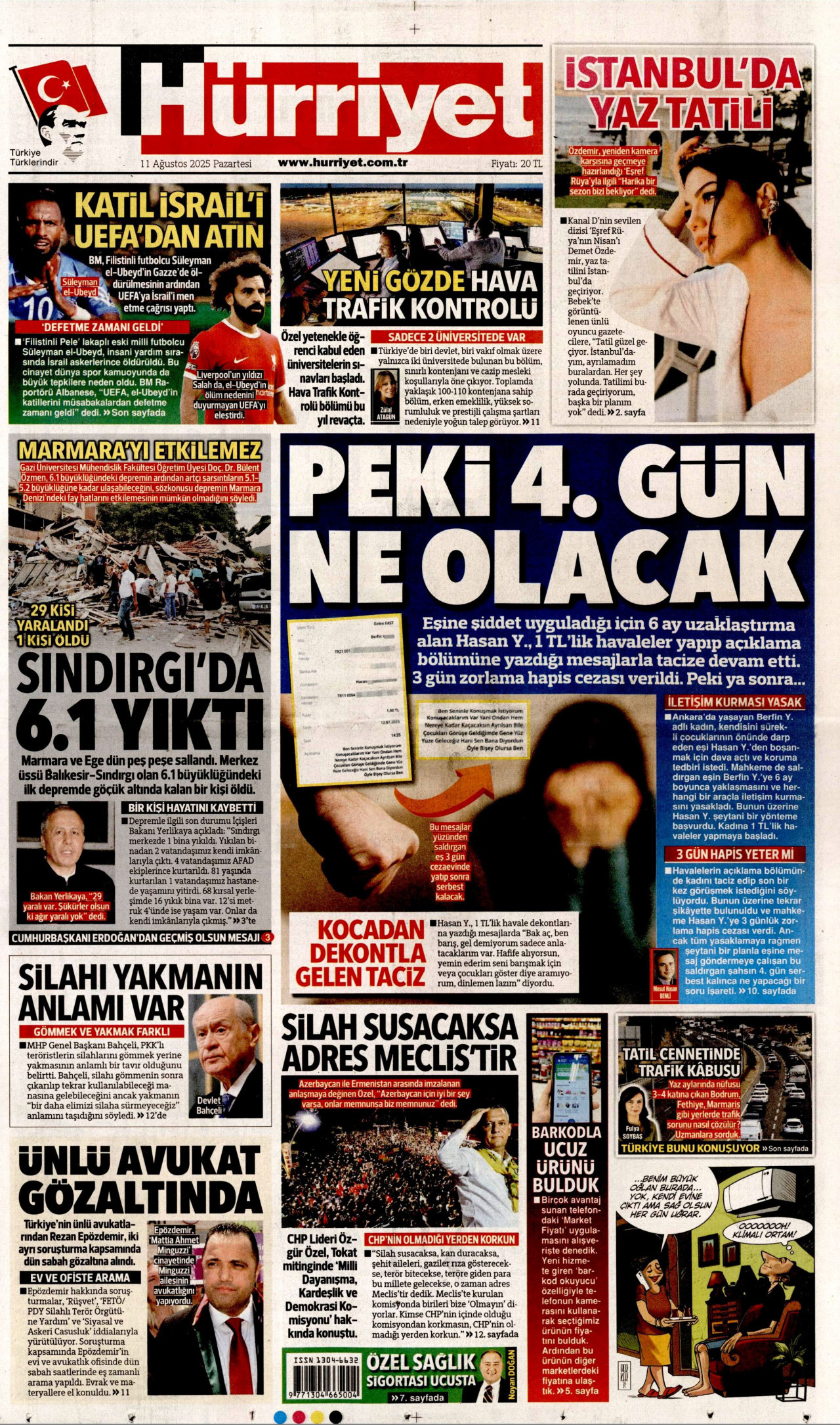 HÜRRİYET Gazete Manşeti