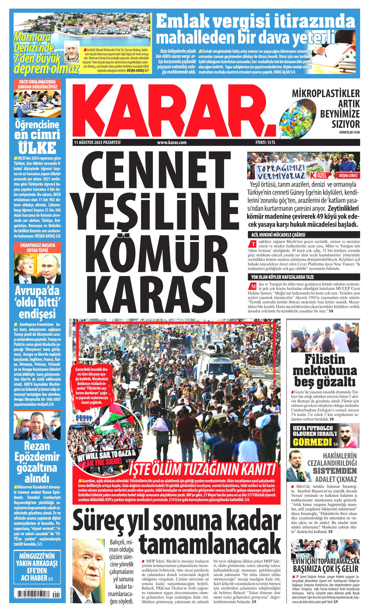 KARAR Gazete Manşeti