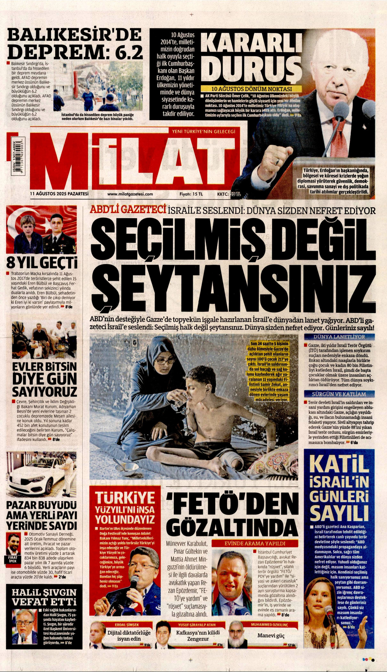 MİLAT Gazete Manşeti