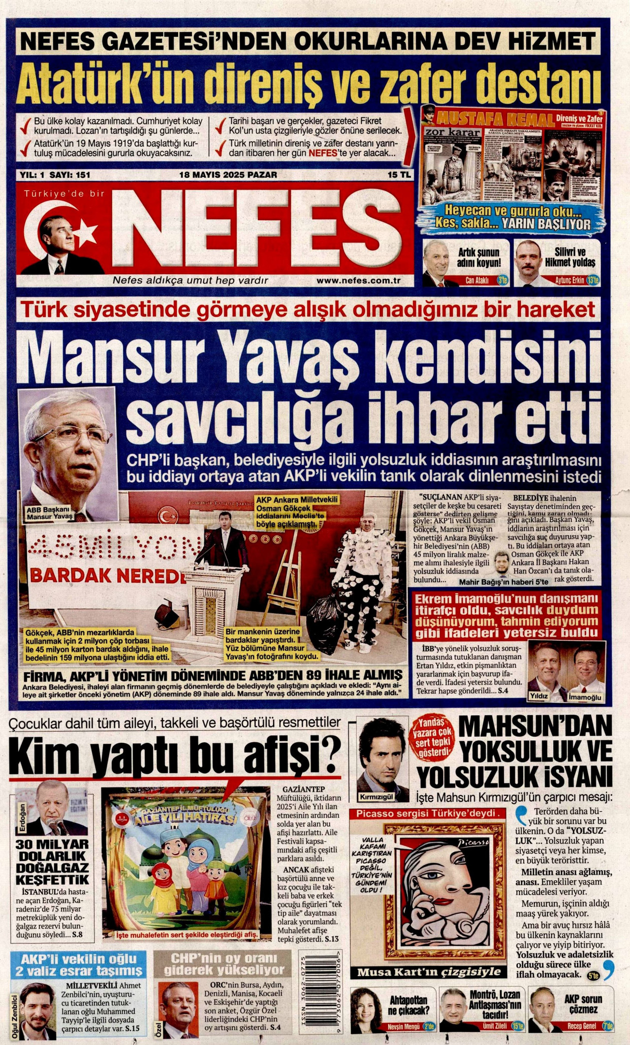 NEFES Gazete Manşeti