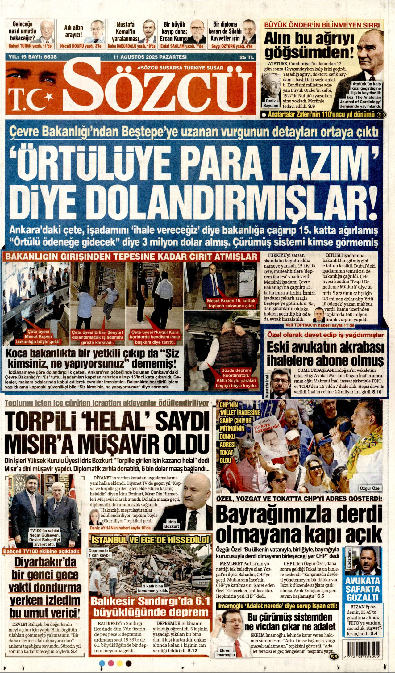 SÖZCÜ Gazete Manşeti
