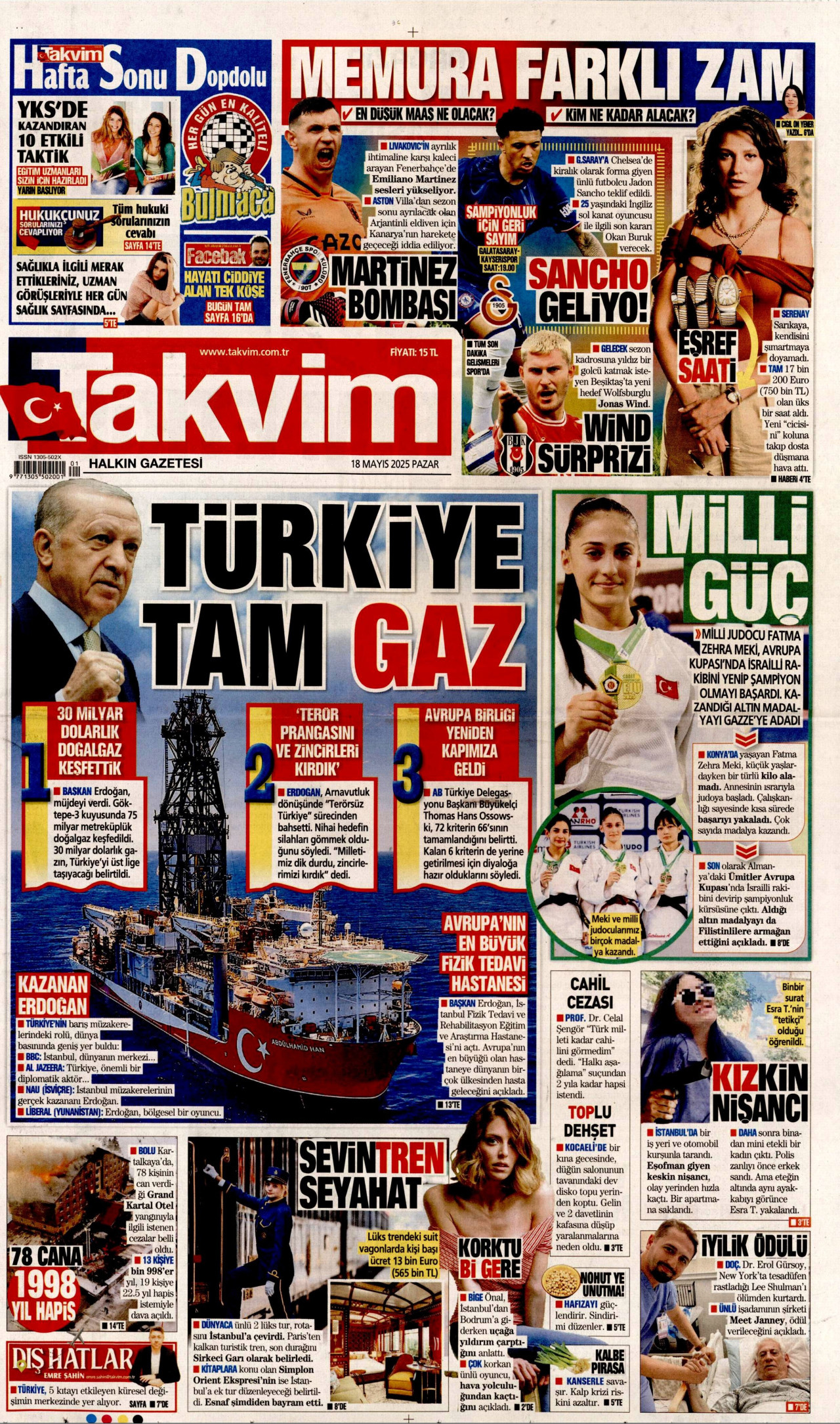 TAKVİM Gazete Manşeti