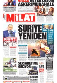 MİLAT Gazete Manşeti