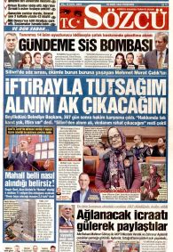 Sözcü Gazetesi Gazete Manşeti
