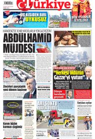 TÜRKİYE GAZETESİ Gazete Manşeti