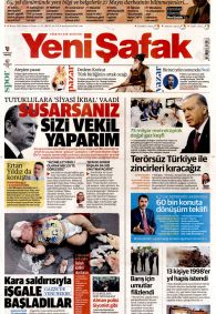 YENİ ŞAFAK Gazete Manşeti