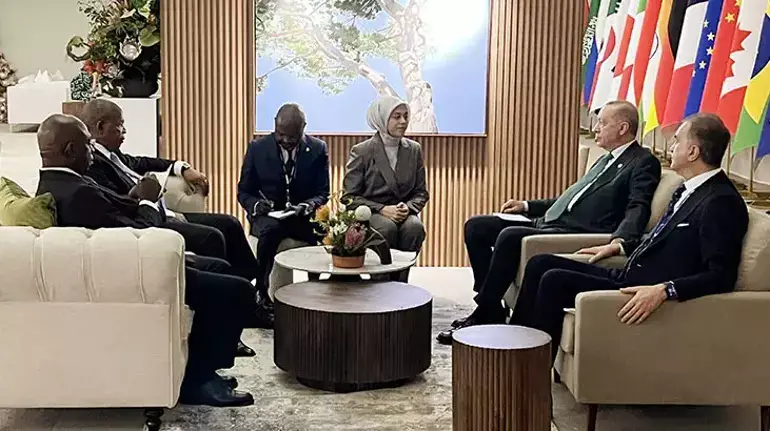 Erdoğan’ın Johannesburg temasları! G20’de yoğun diplomasi trafiği