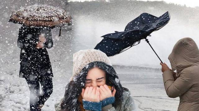 Meteoroloji sarı alarm verdi! Kar, sağanak ve fırtına uyarısı