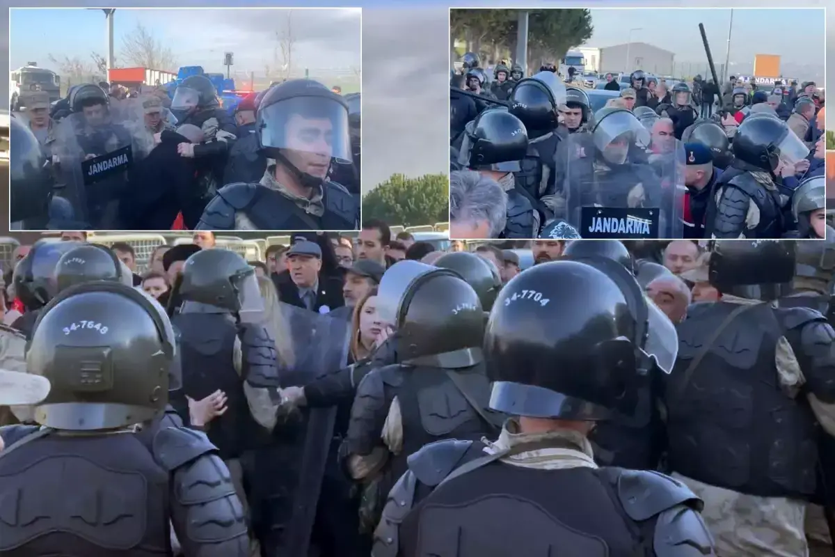 Ekrem İmamoğlu'nun diploma davasında gerginlik! Salon girişlerinde arbede yaşandı