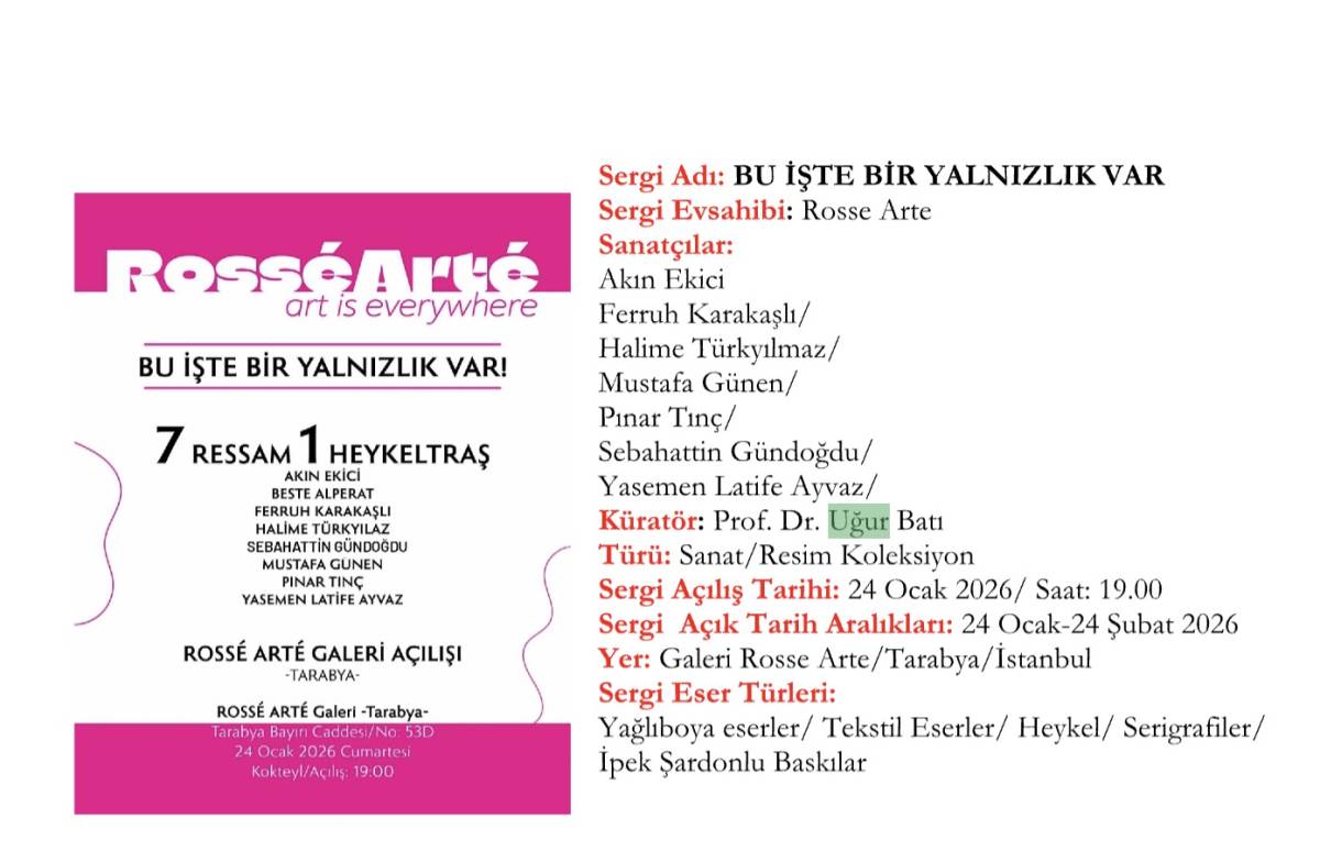 Rosse Arte'nin ilk sergisi 