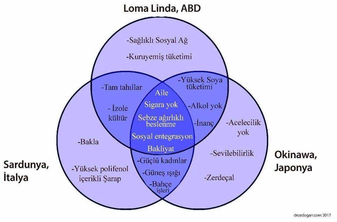 100 yaşına gelmenin sırrı nedir ? Blue Zones