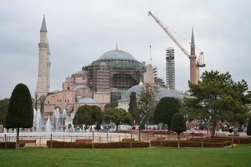 Ayasofya'da cumhuriyet tarihinin en kapsamlı restorasyonu