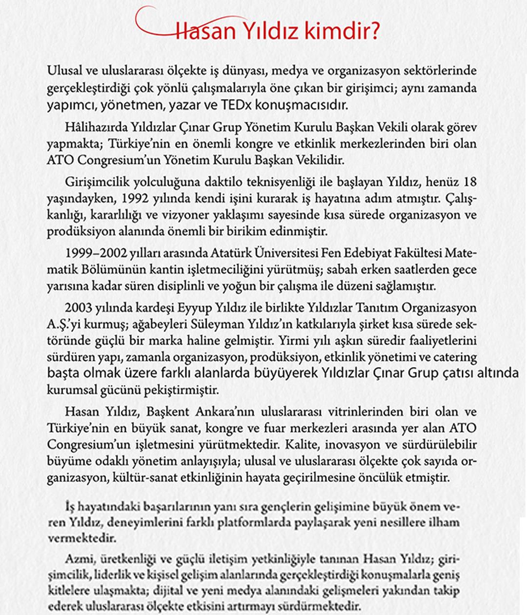 Hasan Yıldız'ın Kitabı 