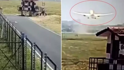 Hindistan'daki uçak kazasından yeni görüntüler... Her şey saniyeler içinde olmuş