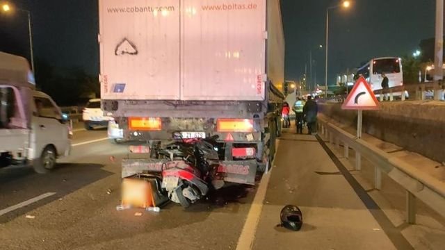 kazada hayatını kaybeden motokurye son yolculuğuna uğurlandı