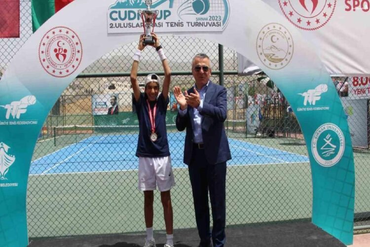 şırnak'ta düzenlenen 2. uluslararası cudi cup tenis turnuvası sona erdi